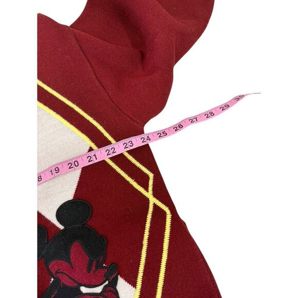 Mo & Co Mickey Mouse Varsity Heavyweight Cardigan Sweater Size XL? - Picture 9 of 11
